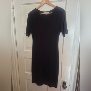 Velvet Torch Classic Black Short Sleeve Dress Soft And Comfy L